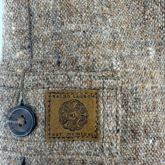 Ralph Lauren Cargo Style Baby Boy Wool Brown Pants Size 6-12 Months Trendy - Picture 3 of 10